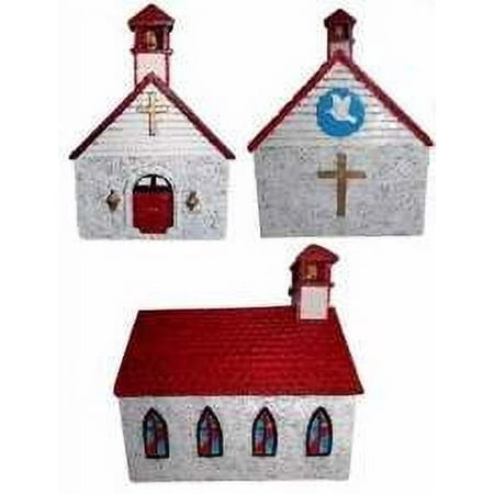 Sterling Gifts Church Bank Rural Savings Bank Hand Colored Resin