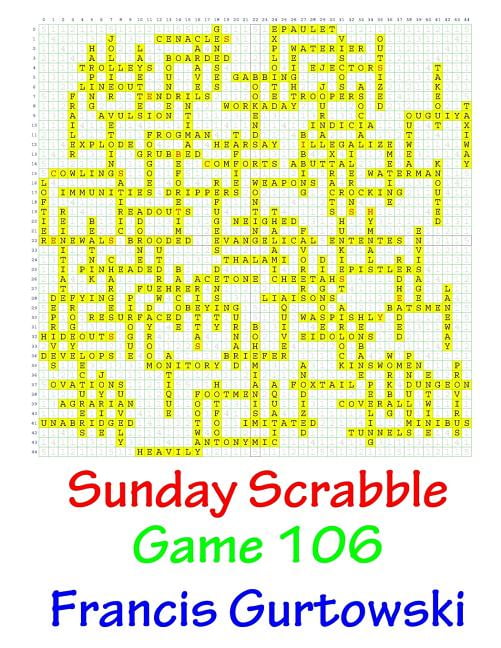 Sunday Scrabble Game 106 Paperback 1541051815 9781541051812 Mr Francis Gurtowski