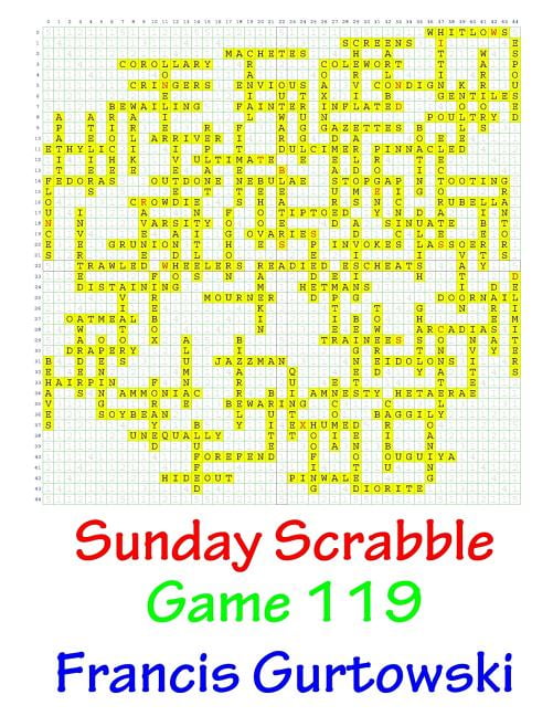 Sunday Scrabble Game 119 Paperback 1541052218 9781541052215 Mr Francis Gurtowski