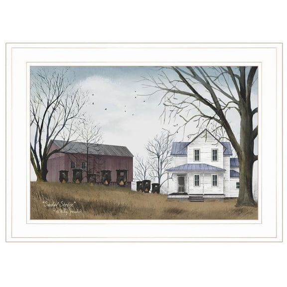 TrendyDecor4U Sunday Service By Billy Jacobs Framed Print BJ187-226G