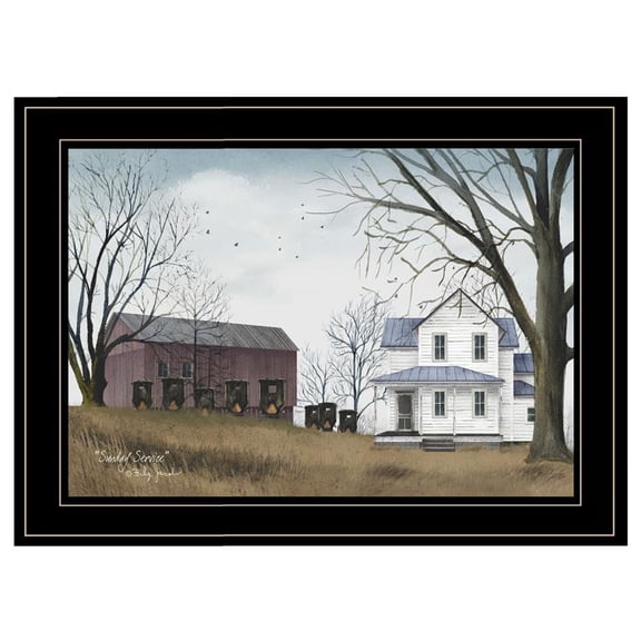 TrendyDecor4U Sunday Service By Billy Jacobs Framed Print BJ187-704G
