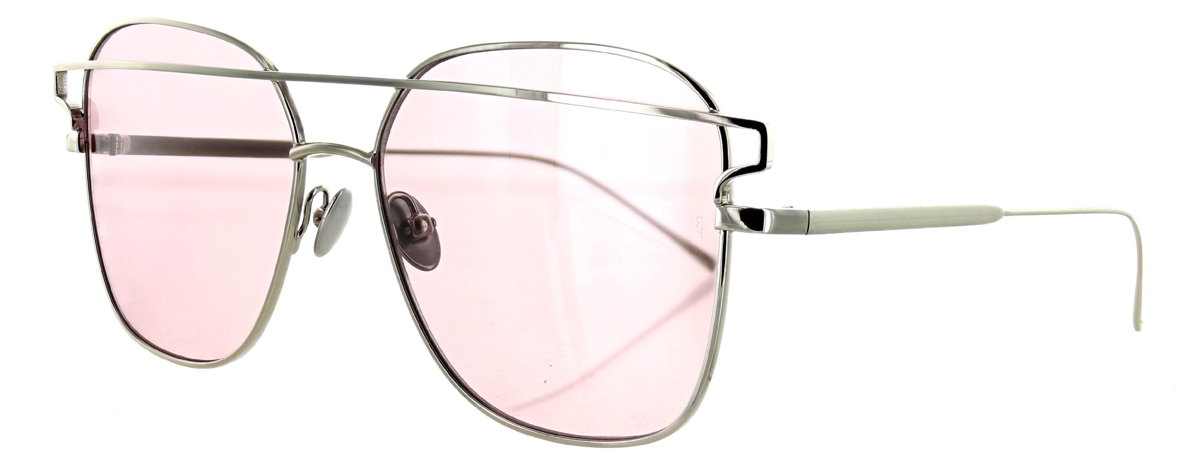 Sunday somewhere Jesse Silver Frame with Pink Lenses Sunglasses? Sunday Somewhere JESSE-SIL Women main image 3