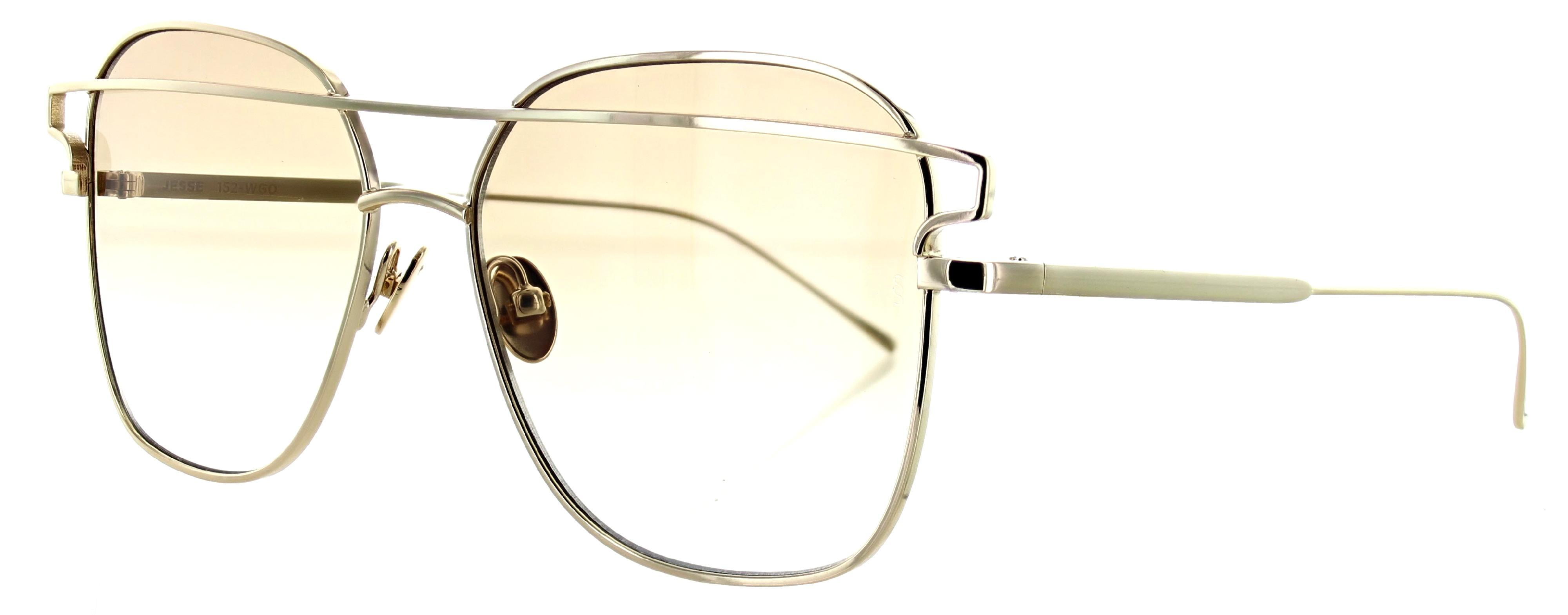 Sunday Somewhere JESSE-WGO Women's Jesse White and Gold Sunglasses