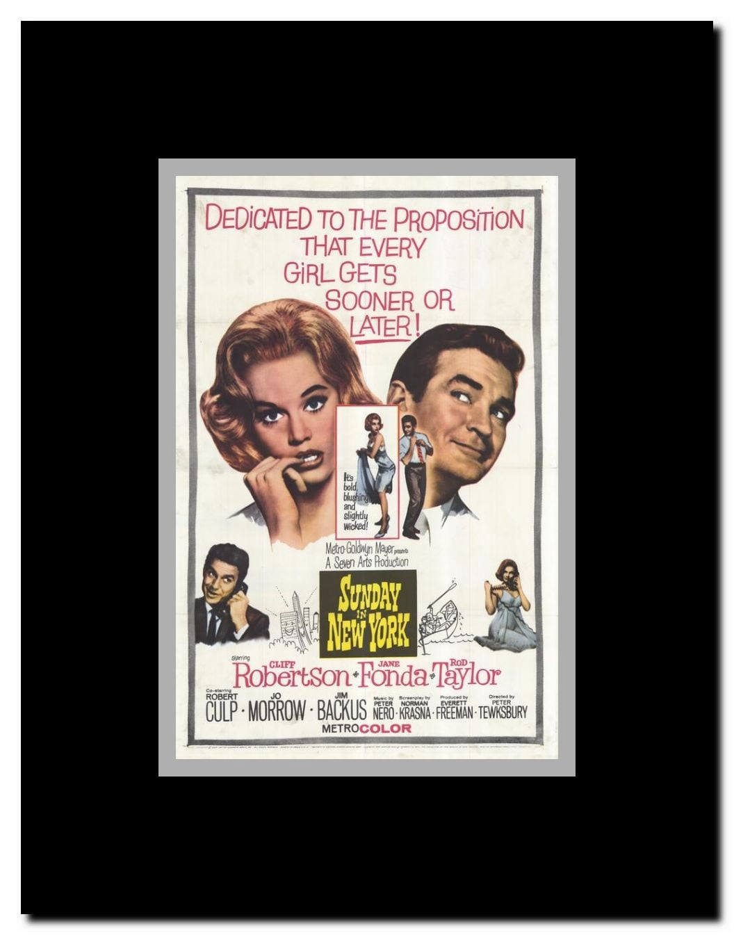 Sunday in New York Framed Movie Poster