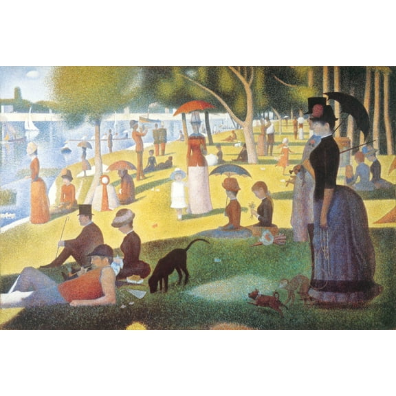 Sunday on La Grande Jatte by Seurat Poster - 36" x 24"