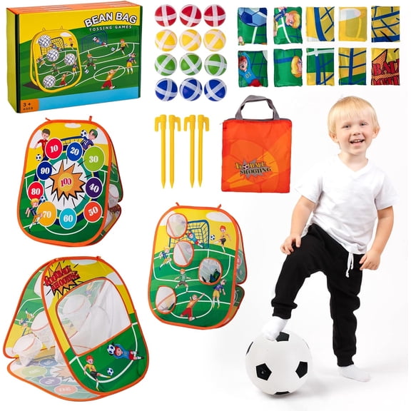 Sundaymot Bean Bag Toss Game Toy, Football Game Toys. Toddler Outdoor/Indoor Toys, for Kids Ages 3 4 5 6 7 8 Year Old Boys Gift, Kids Birthday Or Christmas Party Game, Backyard Game