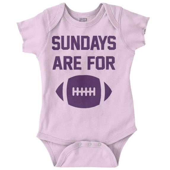 Sundays Are For Football Athletic Romper Boys or Girls Infant Baby Brisco Brands 12M