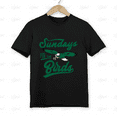 thumbnail image 1 of Sundays Are For The Birds Quote Graphic Print Casual Outfit Daily Unisex T-Shirt, for men & women, up to size 5XL, 1 of 2