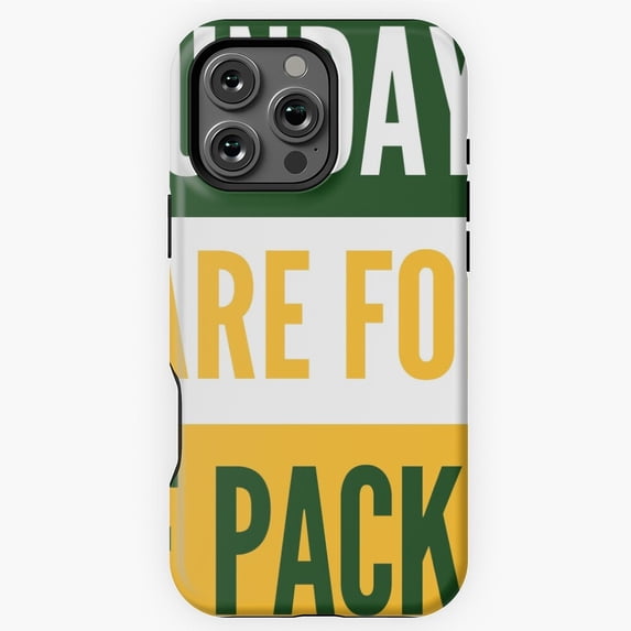 Sundays for the Packers Football Fan Phone Case for iPhone 16 15 14 13 12 11 Pro Max