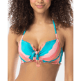 thumbnail image 1 of Sundazed JADE Ava Printed Ruffled Bow Bikini Swim Top, US 32B, UK 32B, 1 of 3