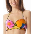 thumbnail image 1 of Sundazed MULTI Nixie Floral-Print Ruffle-Edge Bikini Swim Top, US 36DD, UK 36DD, 1 of 2