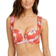thumbnail image 1 of Sundazed TERRACOTTA Skye Floral Bra-Sized Bikini Swim Top, US 34DD, UK 34DD, 1 of 2