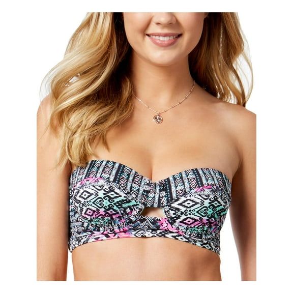 Sundazed Abbi Bra-Sized Underwire Bikini Top Black Multi 34C