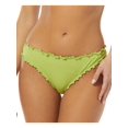 thumbnail image 1 of Sundazed Womens Ruffled Hipster Swim Bottom Separates Green L, 1 of 4