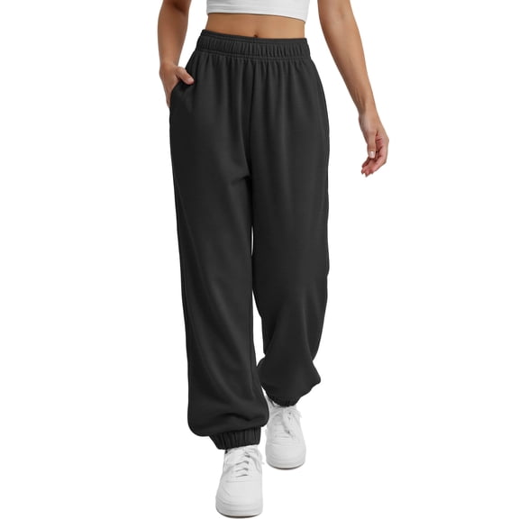 Sundazz Baggy Sweatpants for Women High Waisted Workout Joggers Comfy Sweat Pants with Pockets, XS-XL