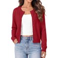 thumbnail image 1 of Sundazz Women's Long Sleeve Cardigan Sweaters Lightweight Button Up Sweaters Knit Fall Tops Fashion Clothes, 1 of 8