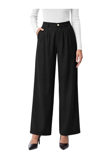 Women's Western Dress Pants and Trousers with Wide and Straight Legs