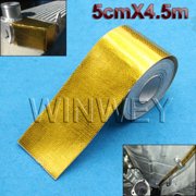 Sundely Gold Reflective Tape Car Firewall Heat Shield Barrier 2'' x 15' 1Roll