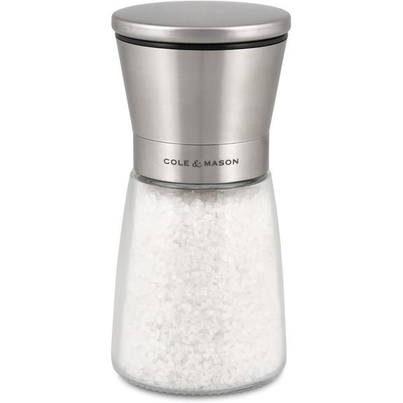 Sunderland 5.5" Salt Mill Set for Sea - Aesthetic Mills Kitchen & Home Essentials Refillable Grinder Acrylic Spice