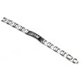 thumbnail image 1 of Sunderland Stainless Steel and Black Enamel Bracelet, 1 of 1