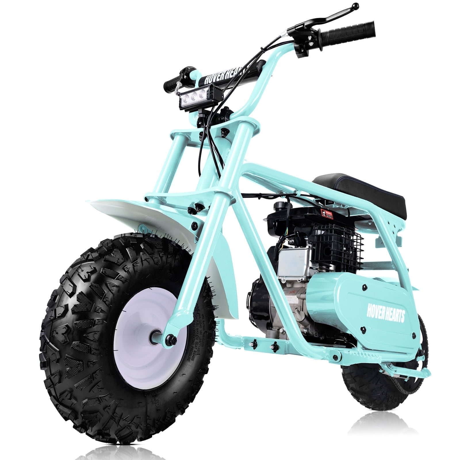 Sunderwell 99CC MB001 Gasoline Mini Dirt Bike,4-Stroke 18MPH Off Road Motorcycle, Weight Support Up to 200LBS - Mint Green