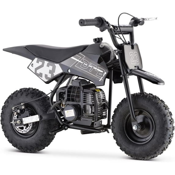 Sunderwell Mini Kid Dirt Bike, 49 CC 2-Stroke Gas Bike with Off-Rode Tire, Suspensions, Disc Brakes, Max Load 160Lbs, Up to 20Mph, EPA Approved