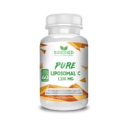 Sundhed Natural Pure Liposomal Vitamin C - 1200mg Immune System & Collagen health Booster, Helps Anti Aging Skin Vitamins, Sodium Ascorbate, Sunflower Lecithin, Lypo Spheric - 60 capsules