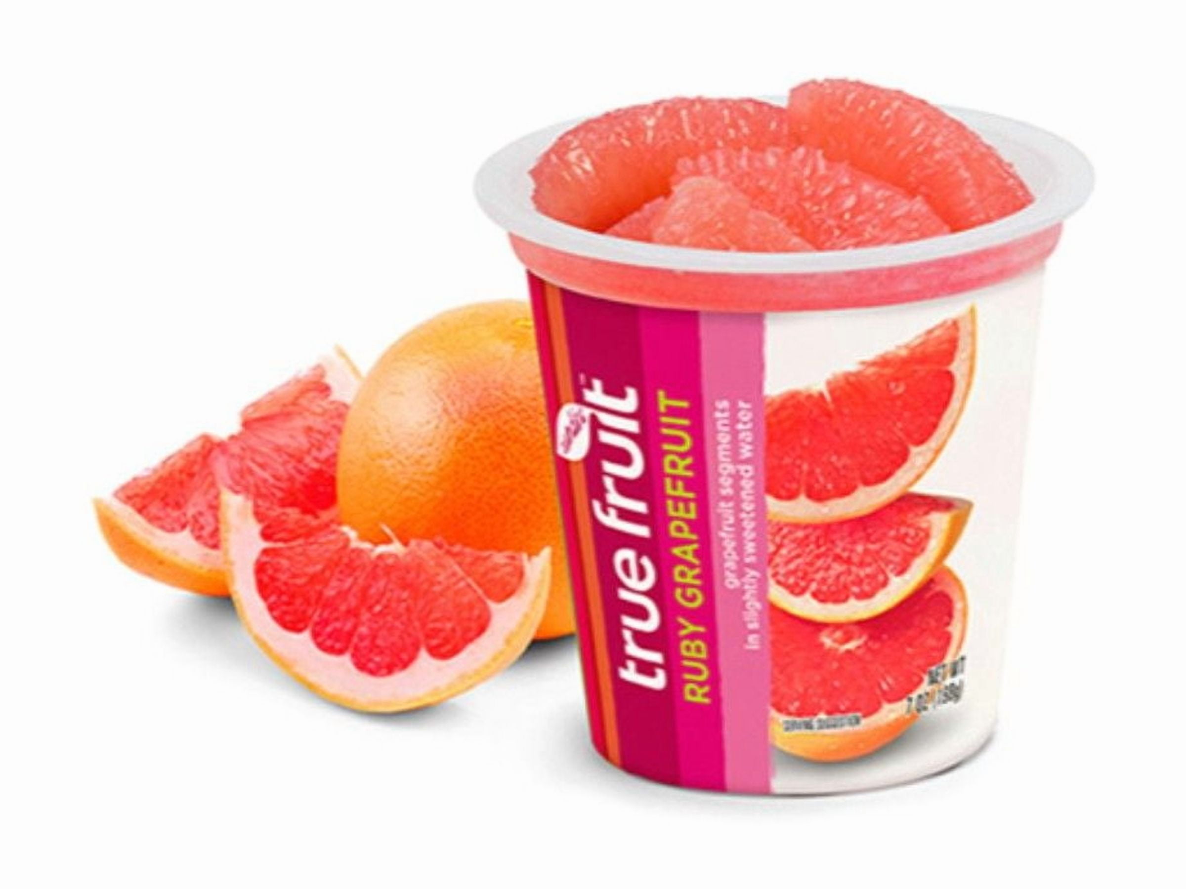 Sundia True Fruit Ruby Grapefruit with Lid 7oz (PACK OF 12)