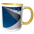 thumbnail image 1 of 3drose, Sundial Bridge Spanning the Sacramento River in Redding., 11oz Two-tone Yellow Mug, 1 of 6