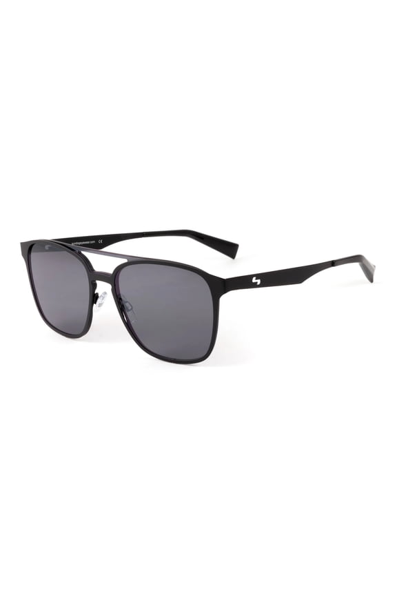 Sundog Incognito Matte Black Titanium Frame Gray-Flash Mirror Sunglasses