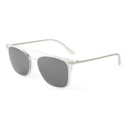 Sundog Lush Womens Trueblue Matte Crystal Clear/Grey-Flash Mirror Sunglasses