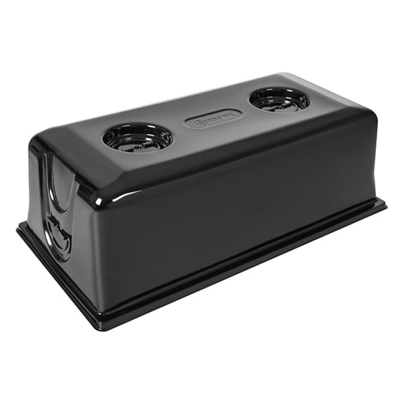 Sundome Plastic Multi-Vented Blackout Humidity Dome, Black, 7" - Ideal for Greenhouses or Indoor Gardening, Able to Adjust Humidity with Vents