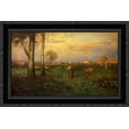 thumbnail image 1 of Sundown 24x18 Black Ornate Wood Framed Canvas Art by Inness, George, 1 of 2