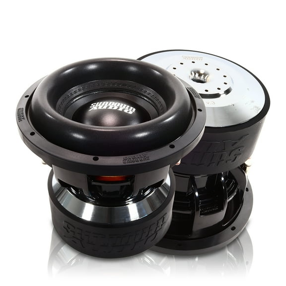 Sundown Audio 2000W RMS Dual 1-Ohm Voice Coil 10" Car Subwoofers, Black