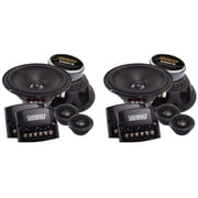 Sundown Audio E-6.5CS 100-Watt RMS 6.5 in Car Stereo Component Speakers, Titanium Dome Tweeter, Polypropylene Cone, Grilles Included, 2-Pair