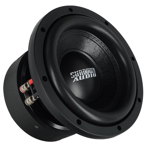 Sundown Audio E-8 V.6 D2 8" 400 Watt RMS Car Subwoofer, Dual 2 Ohm Voice Coils, 14 mm Xmax, Ported Box Ready