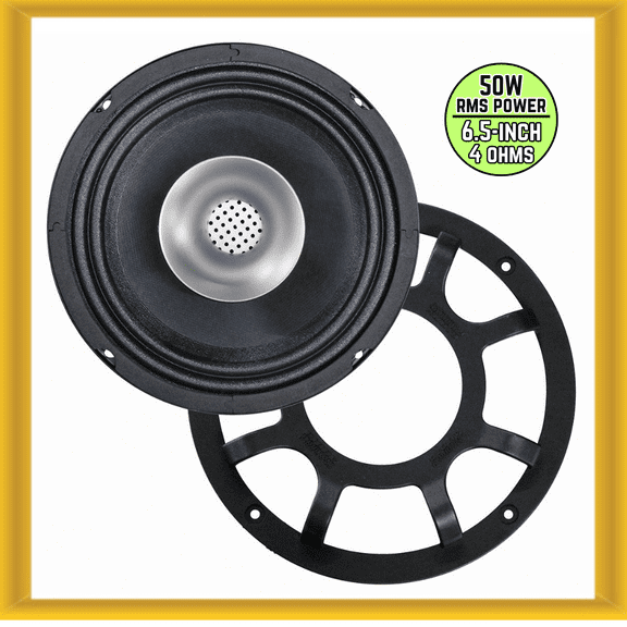 Sundown Audio ECX-6.5 6.5" 50W RMS Power Pro Sound Coaxial Car Speaker (NEW)