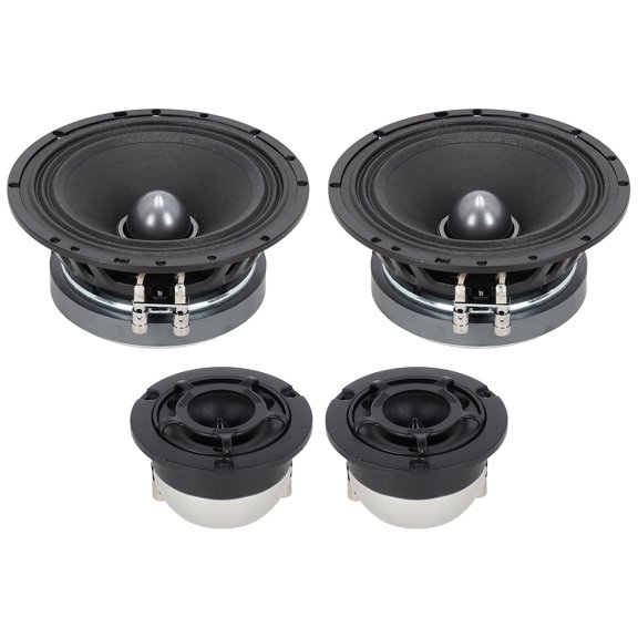 Sundown Audio LCMR-6.5 Bundle: (2) 6.5" 100W Midrange Speakers, (2) BT-R1 3" 100W Tweeters, 8 Ohm, 4-items