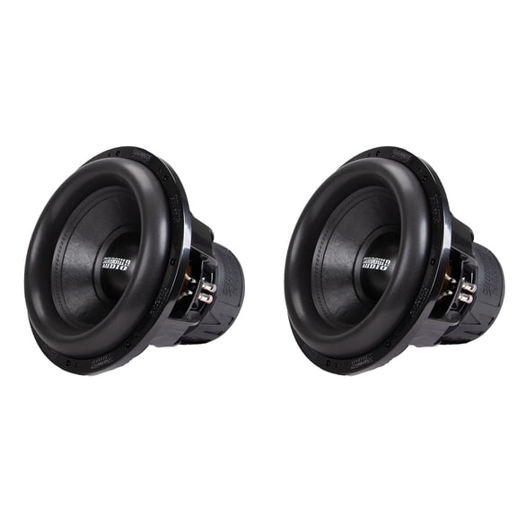 Sundown Audio M15 D1 15 Inch 2000W RMS DVC 1 Ohm Car Subwoofers, Mega Roll Surround, Quad Stack Motor, Pair
