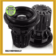 Sundown Audio NS-Series 10 NS6 V6 3000W RMS Power DVC 2 Ohm Car Subwoofer NEW