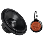 Sundown Audio SA-15 D4 Classic Bundle 15 in 1000W RMS DVC 4 Ohm Car Subwoofer, RPB1 Waterproof Bluetooth Speaker, 2-items