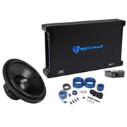 Sundown Audio SA-15 D4 Classic Bundle 15 in 1000W RMS DVC 4 Ohm Car Subwoofer, dB14 Mono Amp, RWK41 Wiring Kit, 3-items