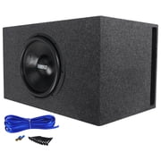 Sundown Audio SA-15 D4 Classic Bundle 15 in 1000W RMS DVC 4 Ohm Subwoofer, RGV15 Vented Box, Install Kit, 3-items
