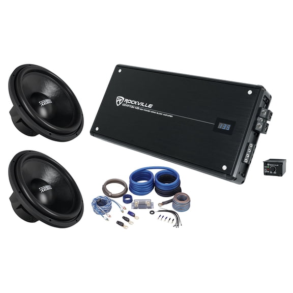 Sundown Audio SA-15 D4 Classic Bundle: (2) 15" 1000W RMS Subwoofers, Krypton M5 Mono Amplifier, 0 AWG Amp Kit, 4-items