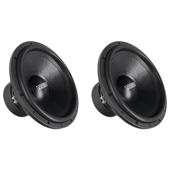 Sundown Audio SA-15 V.2 D4 15 in 1250W RMS DVC 4 Ohm Car Subwoofers, Cast Frame, 2.75 in Coil, for Bass Systems, 2-piece