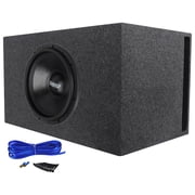 Sundown Audio SA-15 V.3 D4 Bundle 15 in 1500W RMS DVC 4 Ohm Car Audio Subwoofer, RGV15 Vented Box, Enclosure Install Kit, 3-items