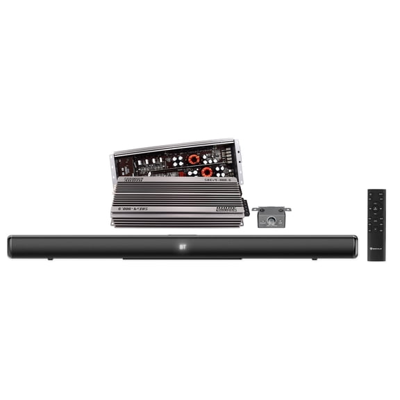Sundown Audio SAEv4-900.5 Bundle: 5 Channel Car Amplifier SAEv4-900.5, Rockville ONE-BAR 36 Inch Bluetooth Soundbar with Built In Subwoofer, 2-items