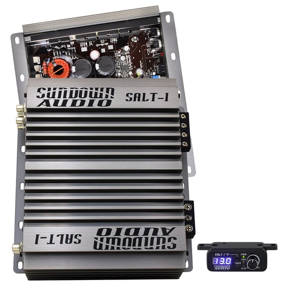 Sundown Audio SALT-1 Mono Car Amplifier 1000 Watt RMS with Low-Voltage Technology and Wired Remote