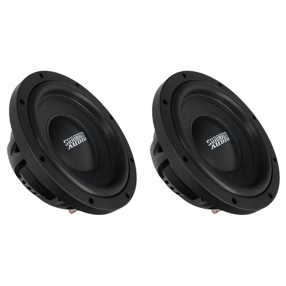Sundown Audio SML-10 D4 10 in 600W RMS Shallow Subwoofers DVC 4 Ohm, 14mm Xmax, Under Seat Car Bass, Pair