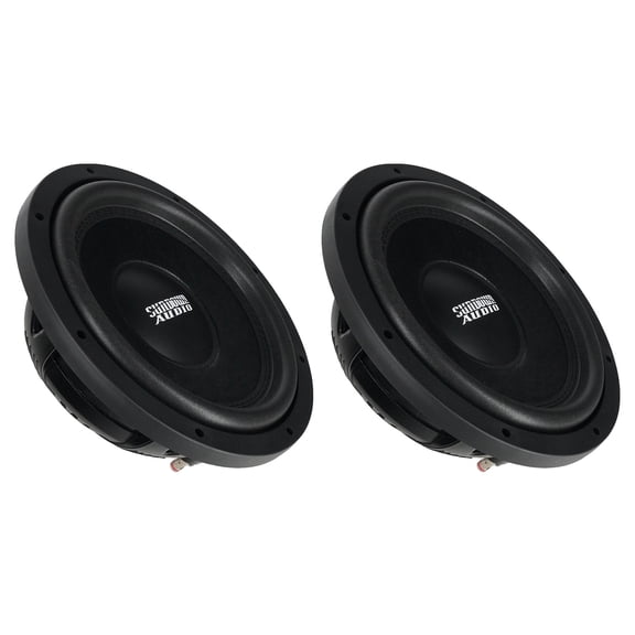 Sundown Audio SML-12 D4 12 Inch 600W RMS Shallow Subwoofer Pair, DVC 4 Ohm, Slim Mount, Small Enclosure Car Bass, 2-piece